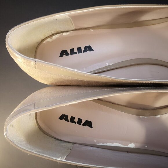 Alia Tiffany Ladies Open Toe Size 11M Tan Heeled Shoes - Picture 3 of 10